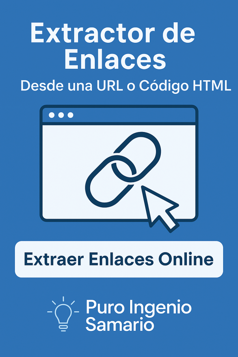 🔗 Extractor de enlaces desde una URL o código HTML