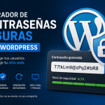 Generador de Contraseñas Seguras para WordPress con Hash para Base de Datos