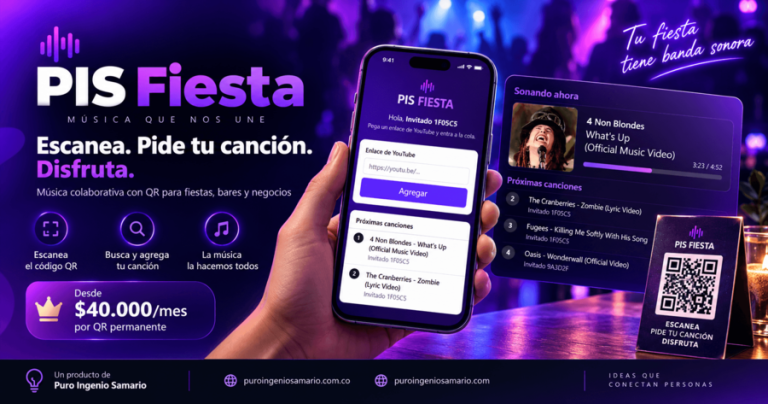 PIS Fiesta: convierte tu fiesta, bar o negocio en una experiencia musical colaborativa con QR