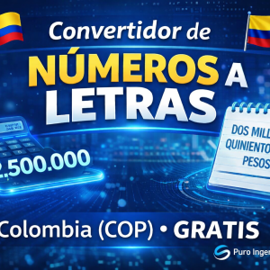 🧮 Convertidor de números a letras online en Colombia (Gratis)