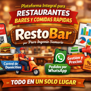 🚀 Plataforma Digital para Restaurantes, Bares y Negocios de Comidas Rápidas