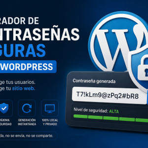 Generador de Contraseñas Seguras para WordPress con Hash para Base de Datos